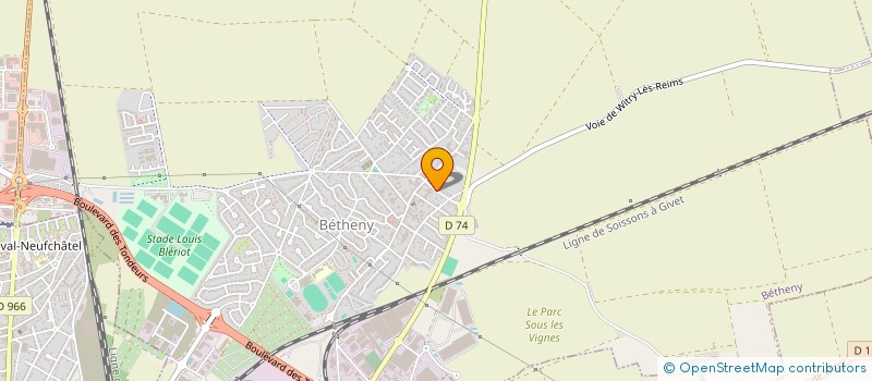 localisation de l'entreprise MONSIEUR GAULTIER COUTURIER  BETHENY