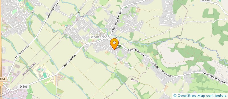 localisation de l'entreprise MONSIEUR GAUTHIER AUBIN  MONTARDON