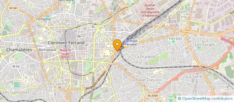 localisation de l'entreprise MONSIEUR GAUTHIER BAILLEUX  CLERMONT-FERRAND