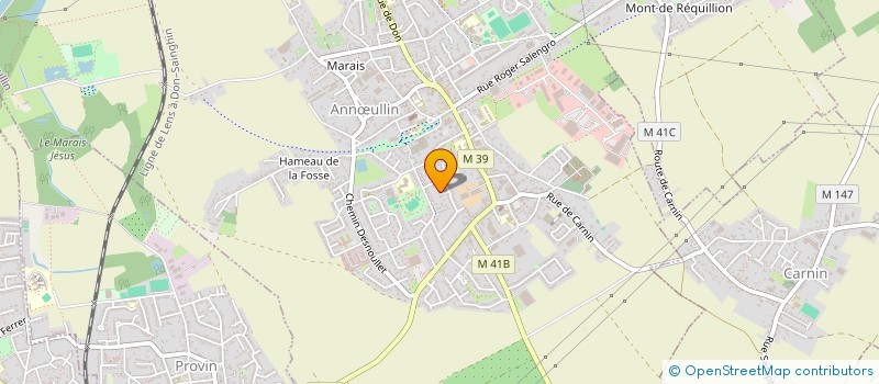 localisation de l'entreprise MONSIEUR GAUTHIER BINAUT  ANNULLIN