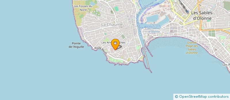 localisation de l'entreprise MONSIEUR GAUTHIER BRUNET à LES SABLES D'OLONNE