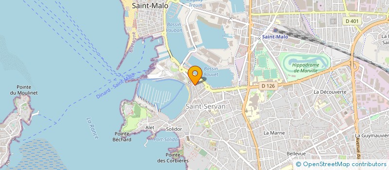 localisation de l'entreprise MONSIEUR GAUTHIER BURNY  SAINT-MALO