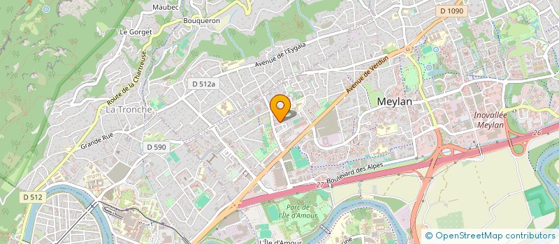 localisation de l'entreprise MONSIEUR GAUTHIER DA SILVA  MEYLAN