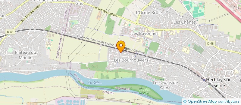 localisation de l'entreprise MONSIEUR GAUTHIER DE GUYENRO  HERBLAY-SUR-SEINE