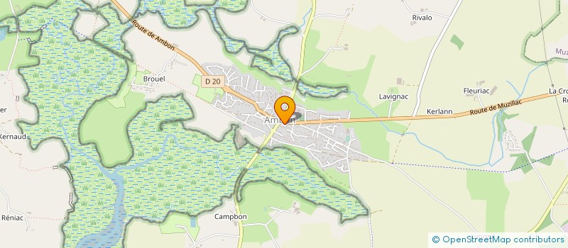 localisation de l'entreprise MONSIEUR GAUTHIER DE LAMBERTYE  MUZILLAC