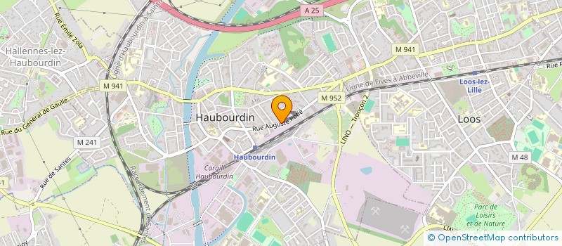 localisation de l'entreprise MONSIEUR GAUTHIER DEKERF  HAUBOURDIN