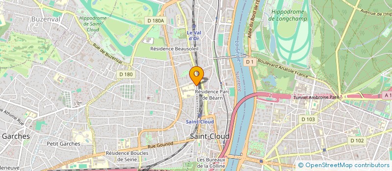 localisation de l'entreprise MONSIEUR GAUTHIER DESFOSSES  SAINT CLOUD