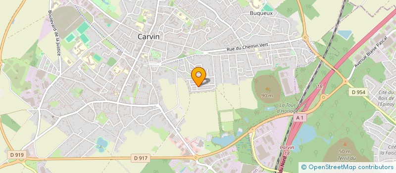 localisation de l'entreprise MONSIEUR GAUTHIER DUQUENNE  CARVIN