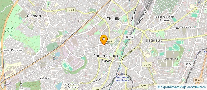 localisation de l'entreprise MONSIEUR GAUTHIER GACHE à FONTENAY-AUX-ROSES