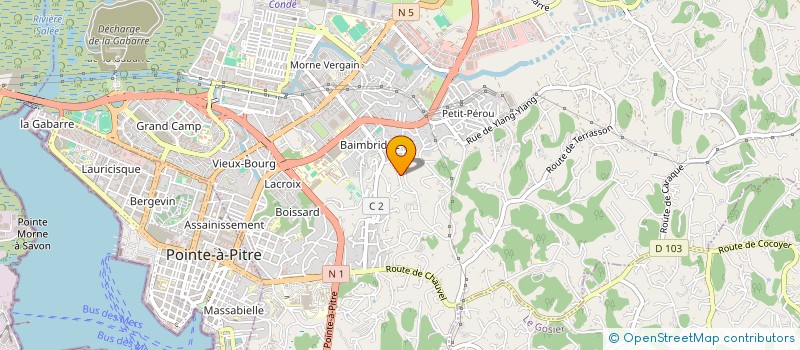 localisation de l'entreprise MONSIEUR GAUTHIER GINIER  LES ABYMES