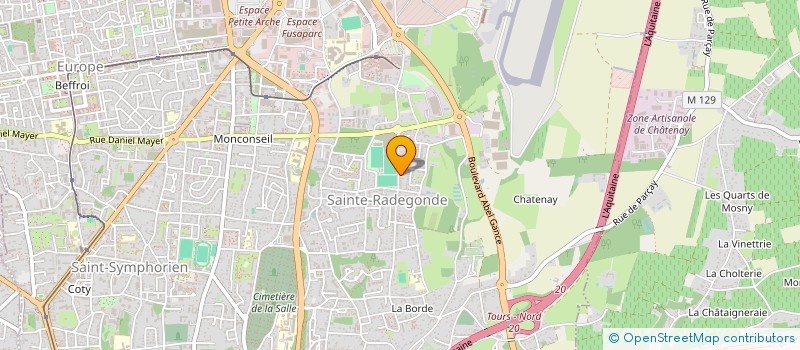 localisation de l'entreprise MONSIEUR GAUTHIER GOSMINI  TOURS