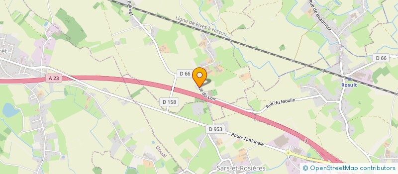 localisation de l'entreprise MONSIEUR GAUTHIER GRAVEZ  LANDAS