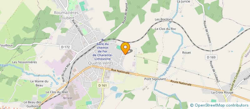 localisation de l'entreprise MONSIEUR GAUTHIER HEIN à TERRES-DE-HAUTE-CHARENTE