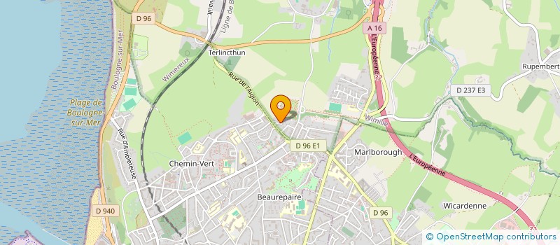 localisation de l'entreprise MONSIEUR GAUTHIER HERMILIER  WIMILLE