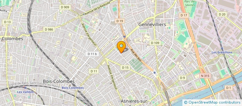 localisation de l'entreprise MONSIEUR GAUTHIER HERVE FLORI MARTIN à ASNIERES-SUR-SEINE