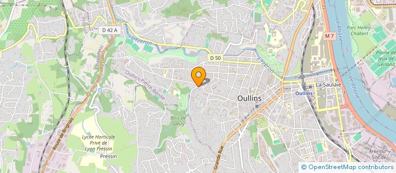 localisation de l'entreprise MONSIEUR GAUTHIER JULLIAN  OULLINS-PIERRE-BENITE