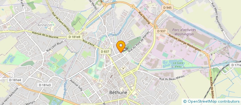 localisation de l'entreprise MONSIEUR GAUTHIER KULINCKX  BETHUNE