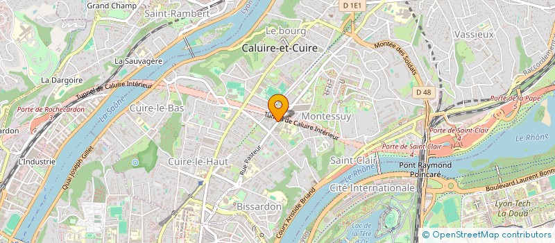 localisation de l'entreprise MONSIEUR GAUTHIER LACROIX  CALUIRE-ET-CUIRE