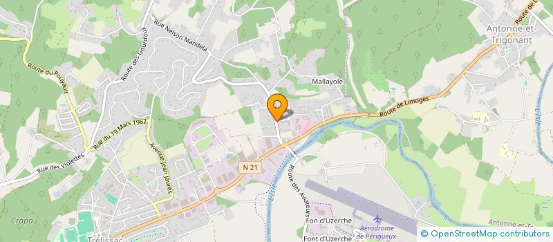 localisation de l'entreprise MONSIEUR GAUTHIER LAFABLE  TRELISSAC