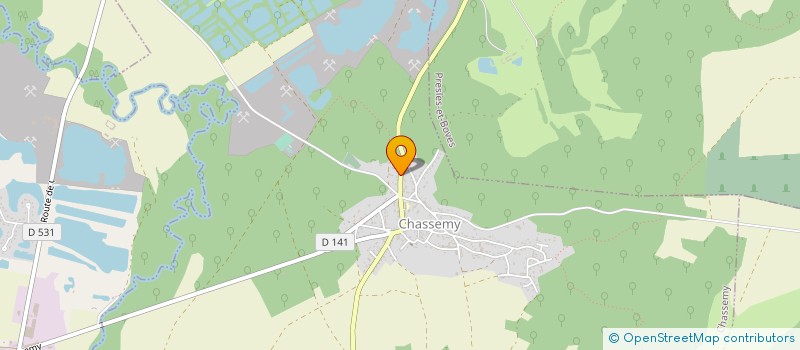 localisation de l'entreprise MONSIEUR GAUTHIER LECLUZE  CHASSEMY