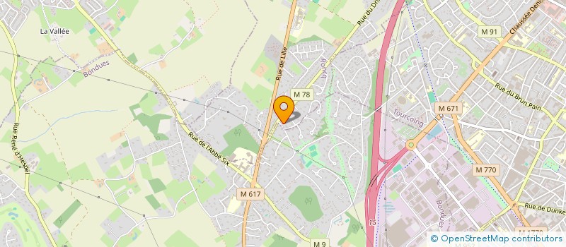 localisation de l'entreprise MONSIEUR GAUTHIER LEFEBVRE à RONCQ