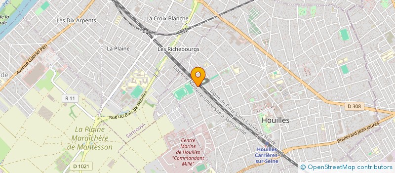 localisation de l'entreprise MONSIEUR GAUTHIER LELARGE  HOUILLES