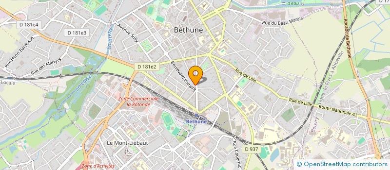 localisation de l'entreprise MONSIEUR GAUTHIER LEMAY  BETHUNE