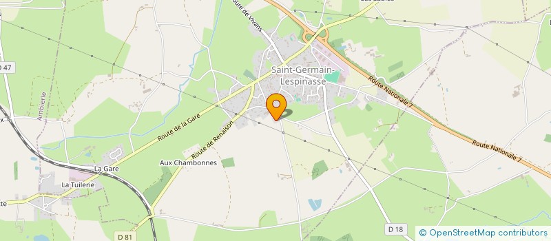 localisation de l'entreprise MONSIEUR GAUTHIER LEON  SAINT-GERMAIN-LESPINASSE