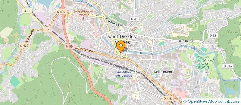 localisation de l'entreprise MONSIEUR GAUTHIER LEVEQUE à SAINT-DIE-DES-VOSGES