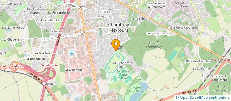 localisation de l'entreprise MONSIEUR GAUTHIER MAIRESSE  CHAMBRAY-LES-TOURS