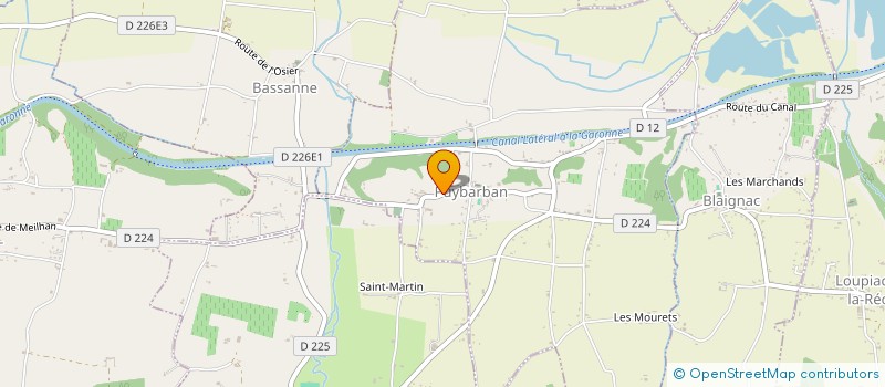 localisation de l'entreprise MONSIEUR GAUTHIER MANIEZ  PUYBARBAN