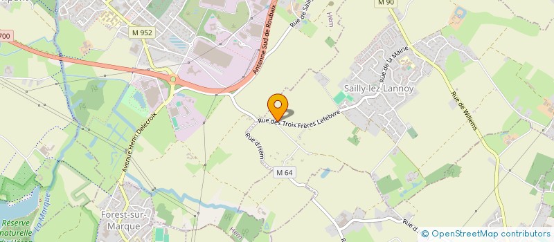 localisation de l'entreprise MONSIEUR GAUTHIER MASSEUS  SAILLY-LEZ-LANNOY