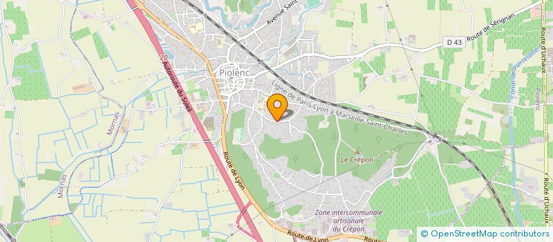 localisation de l'entreprise MONSIEUR GAUTHIER MAURIN  PIOLENC