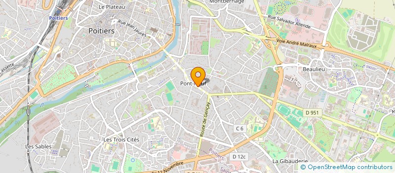 localisation de l'entreprise MONSIEUR GAUTHIER MORIN  POITIERS