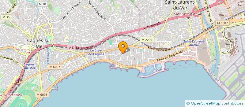 localisation de l'entreprise MONSIEUR GAUTHIER PORQUET à CAGNES-SUR-MER