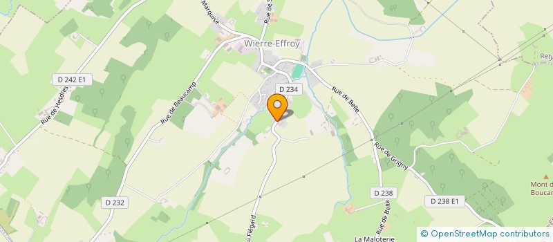 localisation de l'entreprise MONSIEUR GAUTHIER QUEVAL  WIERRE-EFFROY