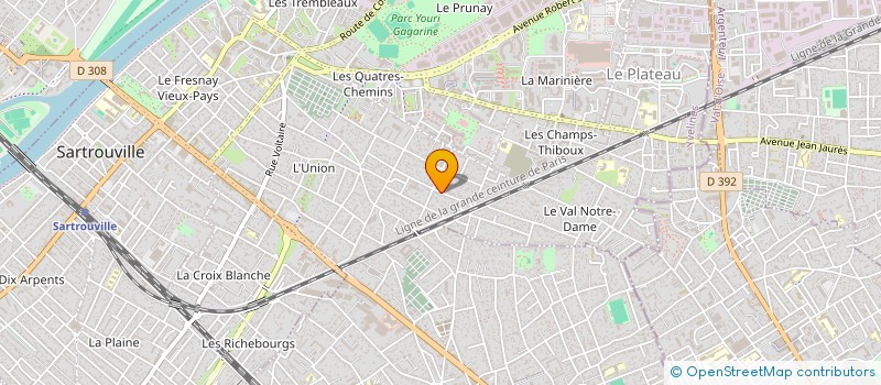 localisation de l'entreprise MONSIEUR GAUTHIER RIBEIRO POCAS  SARTROUVILLE