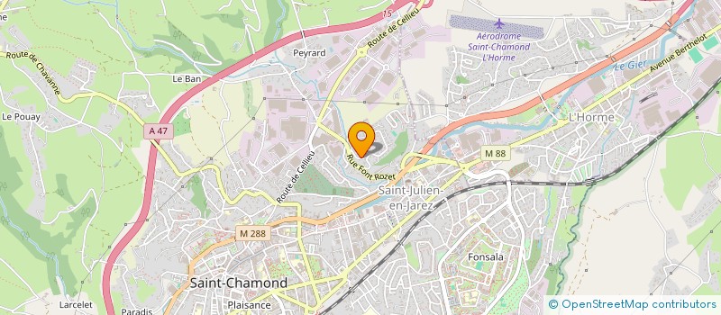 localisation de l'entreprise MONSIEUR GAUTHIER RICORDEAU  SAINT-CHAMOND