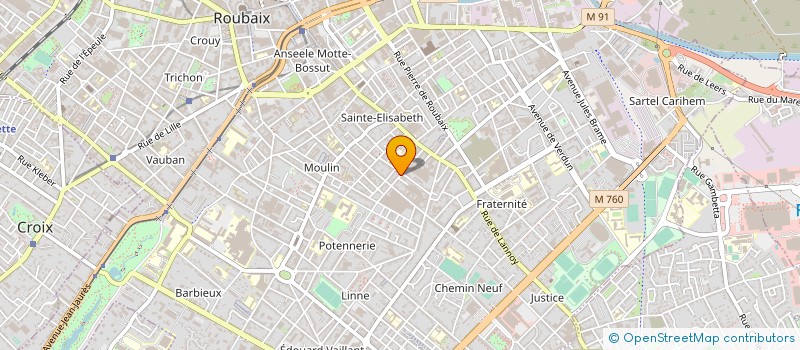 localisation de l'entreprise MONSIEUR GAUTHIER RICQUART  ROUBAIX