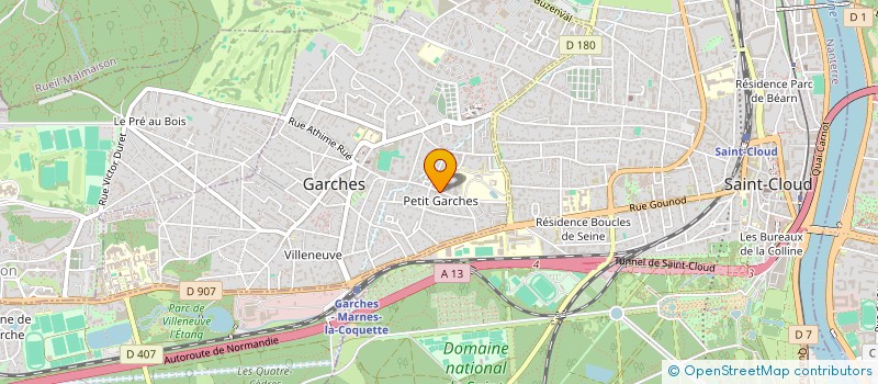 localisation de l'entreprise MONSIEUR GAUTHIER ROLLAND DE RAVEL à GARCHES