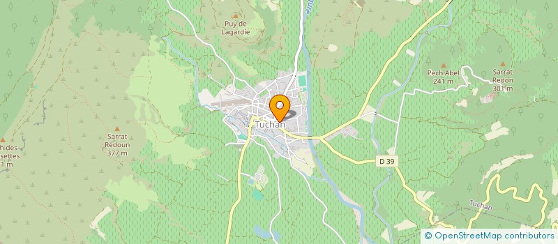 localisation de l'entreprise MONSIEUR GAUTHIER SALLAN  TUCHAN