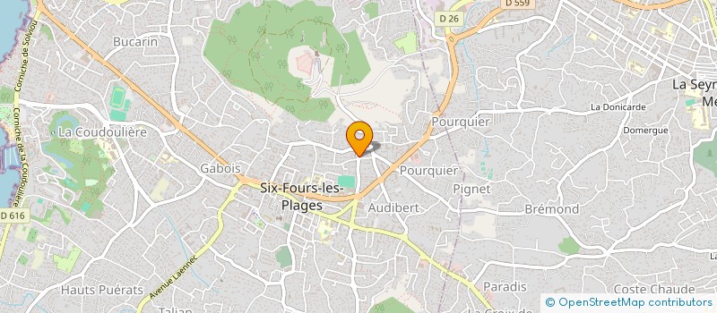 localisation de l'entreprise MONSIEUR GAUTHIER SAPPINO à SIX-FOURS-LES-PLAGES