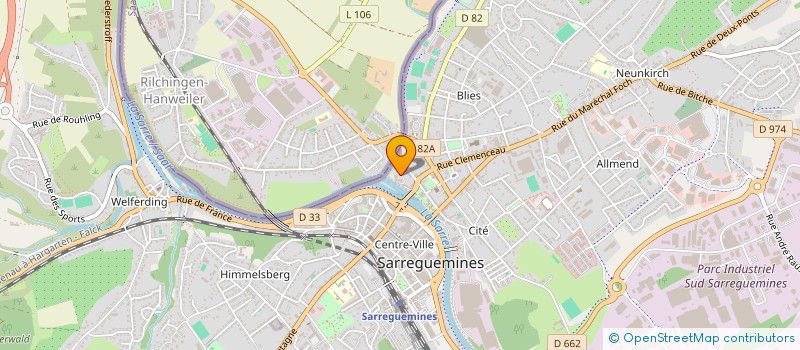localisation de l'entreprise MONSIEUR GAUTHIER SCHREIBER à SARREGUEMINES