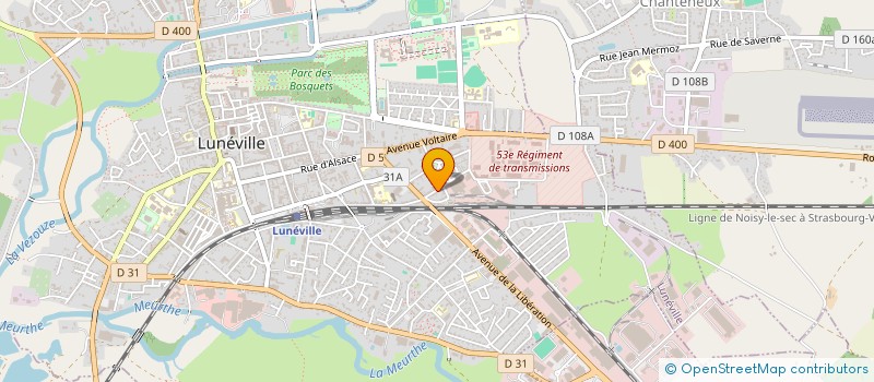 localisation de l'entreprise MONSIEUR GAUTHIER SIMARD  LUNEVILLE