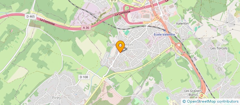 localisation de l'entreprise MONSIEUR GAUTHIER SUTTER  ECOLE VALENTIN