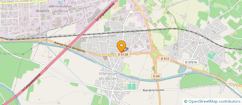 localisation de l'entreprise MONSIEUR GAUTHIER THIBAUT à VILLENEUVE-LES-BEZIERS