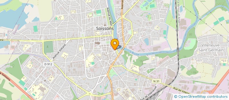 localisation de l'entreprise MONSIEUR GAUTHIER TORDEUX à SOISSONS