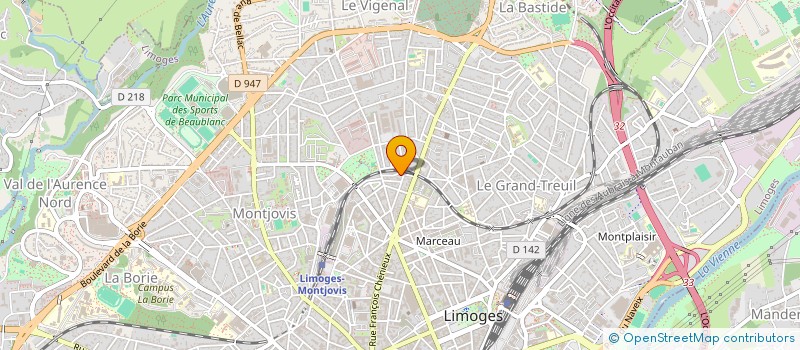 localisation de l'entreprise MONSIEUR GAUTHIER VERCAMPT à LIMOGES