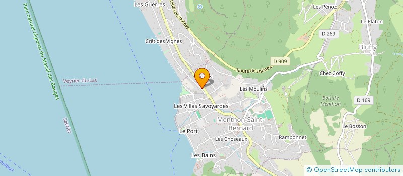 localisation de l'entreprise MONSIEUR GAUTHIER VERIN  MENTHON-SAINT-BERNARD