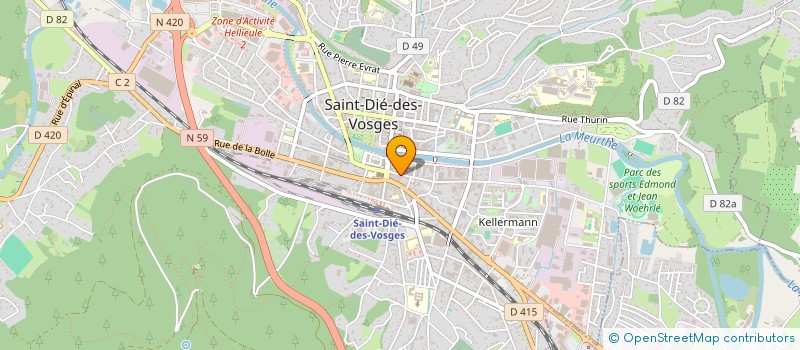 localisation de l'entreprise MONSIEUR GAUTHIER VICHARD à SAINT-DIE-DES-VOSGES